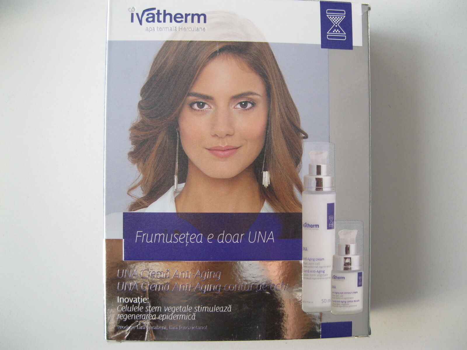 IVATHERM Pachet Una Anti-Aging Crema Fata+ Contur Ochi, Crema,50ml+15ml