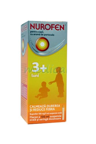 Prudență Mancare sanatoasa Gol  Nurofen Copii cu Aroma de Portocale , Pret