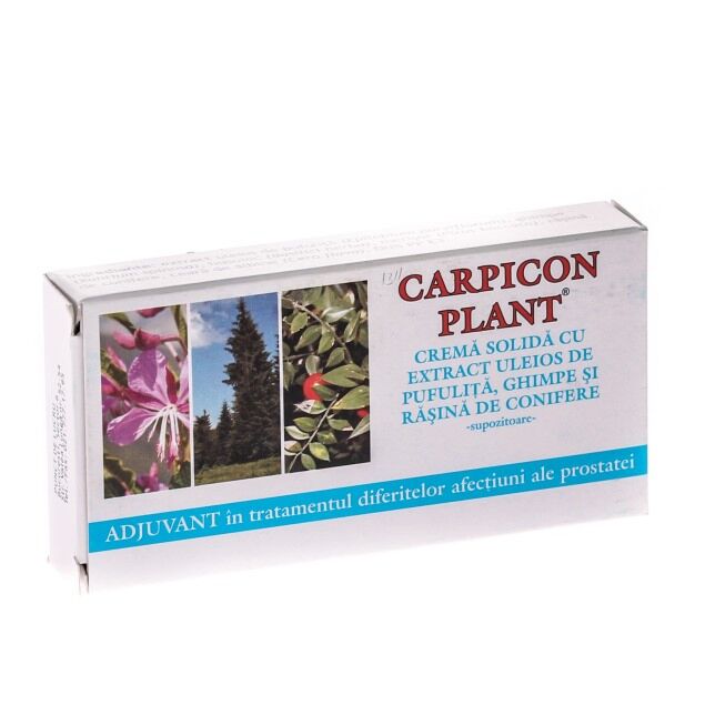 Carpicon S Supozitoare cu Extract Uleios De Pufulita, Supozitoare Prostata, 10buc, Pret