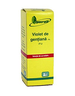 Hipocrate Violet de Gentiana Solutie 1%, Solutie, 25g