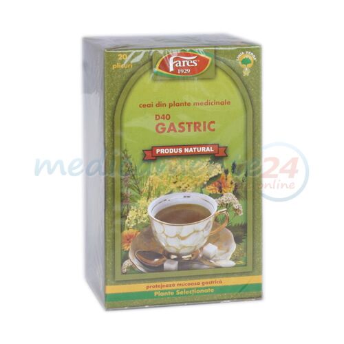 FARES  Ceai Gastric, pliculete, 20 buc