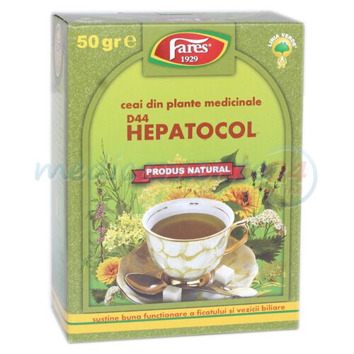 FARES Hepatocol Ceai Hepatic, Punga, 50g