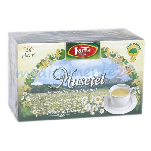 FARES Ceai de Musetel, Pliculete, 20buc