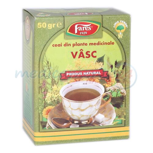 FARES Ceai Vasc Frunze, Punga, 50g