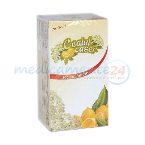 FARES Ceaiul Casei Soc cu Lamai, Pliculete, 20buc