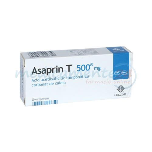 Asaprin T 500mg Comprimate, Comprimate, 20buc