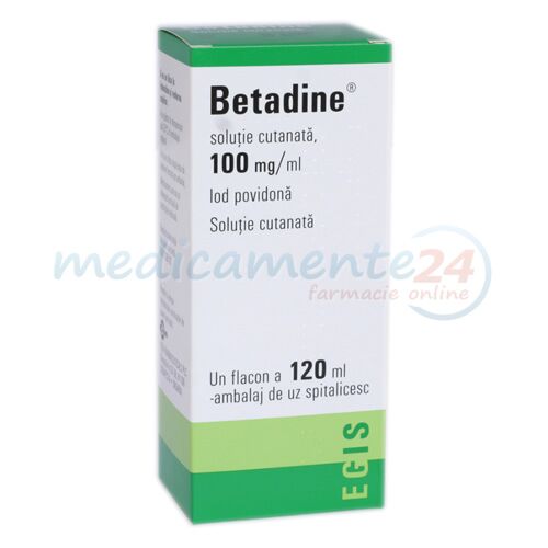 Betadine 100mg/ml Solutie, Solutie, 120ml