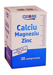 Calciu Magneziu Zinc Comprimate, Comprimate, 30buc