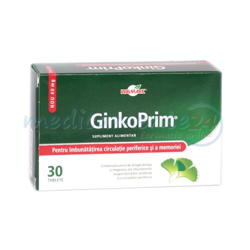 GinkoPrim 40mg Tablete , Tablete, 30buc