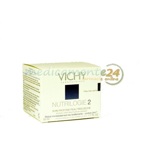 VICHY Nutrilogie 2 Crema de Ingrijire Intensiva a Tenului Foarte Uscat, Crema, 50ml