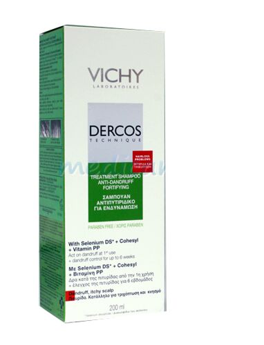 VICHY Dercos Sampon Fortifiant Impotriva Matretii, Sampon, 200ml