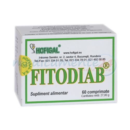 Fitodiab Comprimate, Comprimate, 60buc.