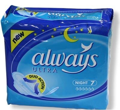Always Ultra Night, Absorbante, 7buc