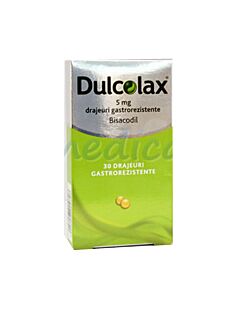 Dulcolax 5mg Drajeuri Gastrorezistente, Drajeuri, 30buc