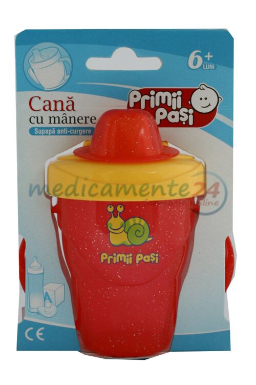 Primii Pasi Cana Anti-Curgere cu 2 Manere si Capac, Cana, 1buc