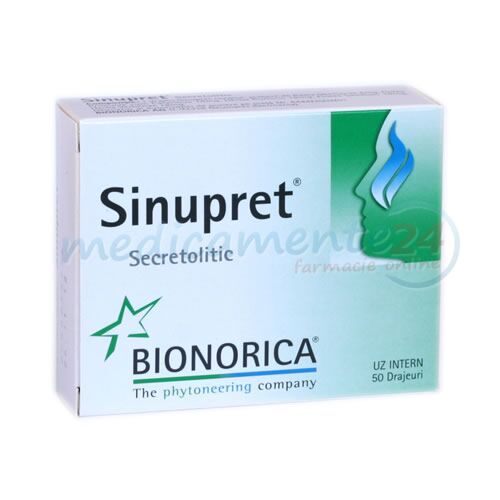 Sinupret Secretolitic Drajeuri, Drajeuri, 50buc