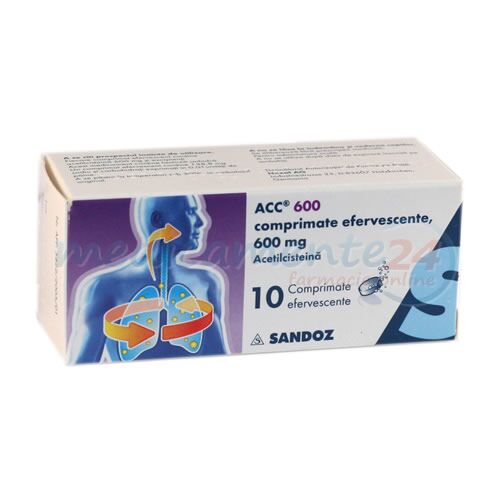 ACC 600mg Comprimate Efervescente, Comprimate, 10buc