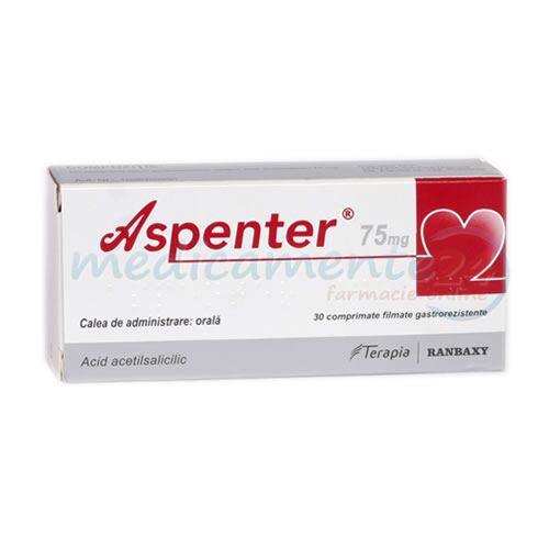 Aspenter 75mg Comprimate, Comprimate, 28buc.