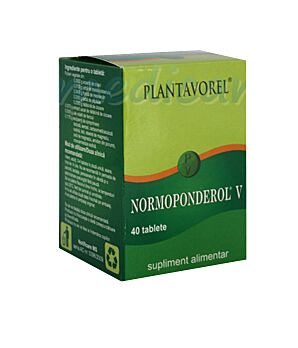 Normoponderol V Tablete, Tablete, 40buc