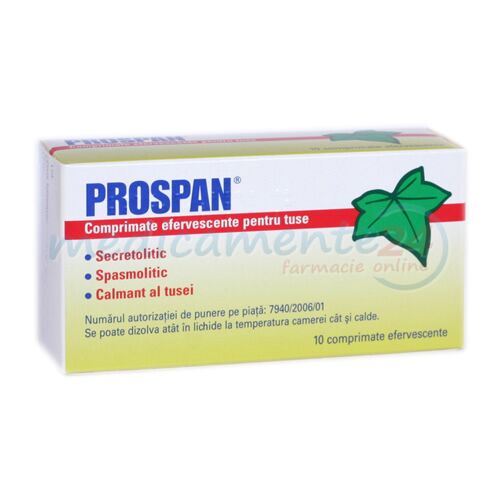 Prospan Comprimate Efervescente, Comprimate Efervescente,10buc