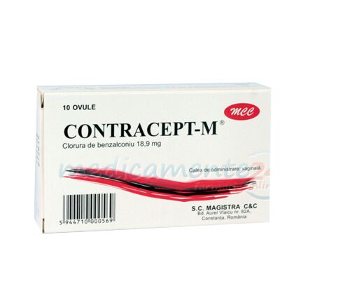 Contracept M 18.9mg Ovule, Ovule, 10buc