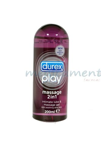 Durex Play Gel Masaj & Lubrifiant Intim 2 in 1, Gel, 200ml