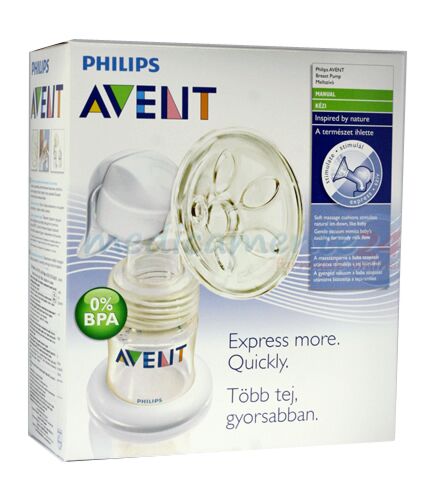 AVENT Pompa Manuala Pentru San - 0% BPA, Pompa, 1buc