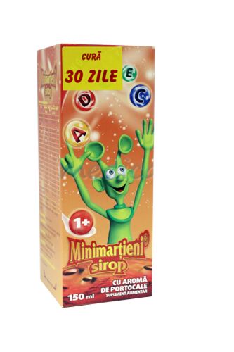 Minimartieni Sirop Portocale, Sirop, 150ml