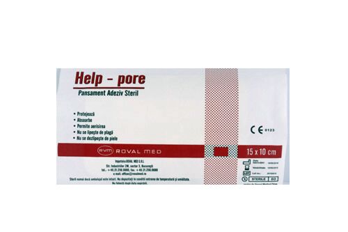 Pansament Adeziv Steril 15cm x 10cm, Pansament, 1buc