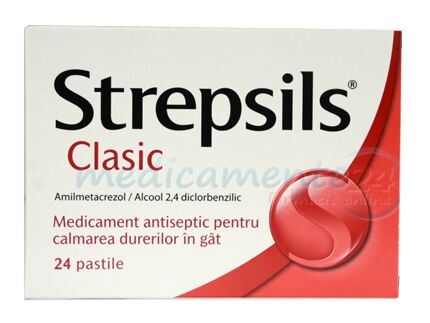 Strepsils Classic Comprimate de Supt, Comprimate De Supt, 24buc