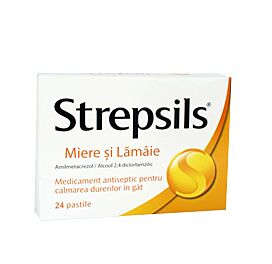 Strepsils Miere si Lamaie  Comprimate de Supt, Comprimate De Supt, 24buc