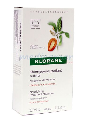 Klorane Sampon Extract De Mango, Sampon, 200ml