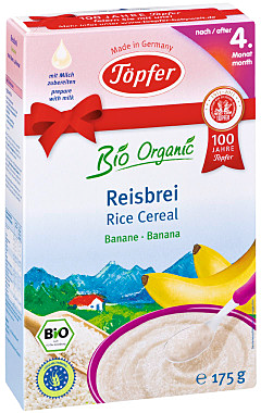 Topfer Cereale Orez Cu Banane >4 luni, Cereale,  175gr
