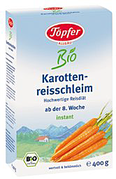 Topfer Cereale Orez + Morcov Bessau  > 2 luni, Cereale, 400g