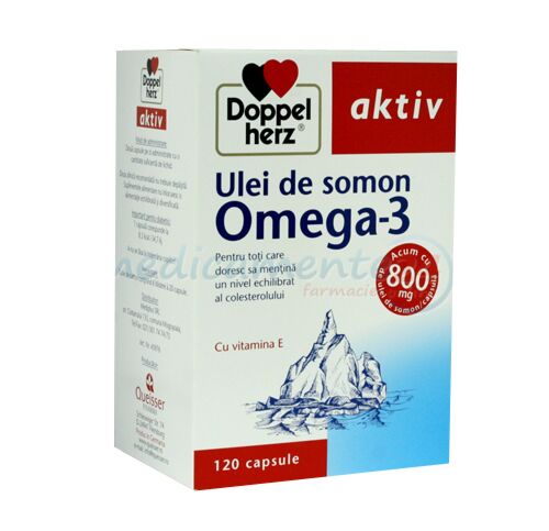 Doppelherz Omega 3 Ulei De Somon Comprimate, Comprimate, 120buc