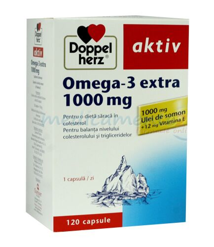 Doppelherz Omega 3 Extra 1000mg Capsule, Capsule, 120buc