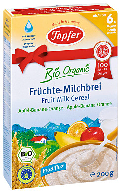 Topfer Cereale Gris cu Fructe, Pulbere, 200g