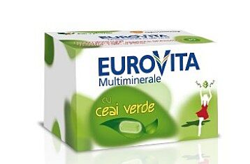 Eurovita Multiminerale Cu Ceai Verde Comprimate, Comprimate, 30buc