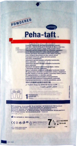 HARTMANN Peha-Taft Manusi Chirurgicale Pudrate Marimea 7.5, Manusi Chirurgicale, 1buc
