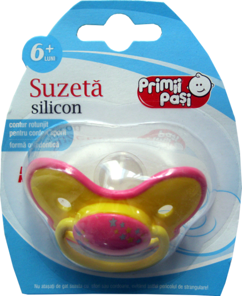 Primii Pasi Suzeta Silicon 6L+, Suzeta, 1buc
