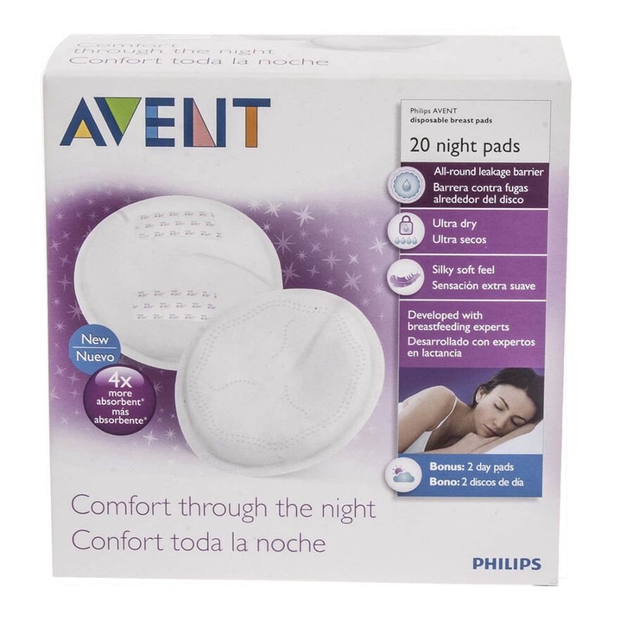 AVENT Tampoane De Noapte Pentru San Ultra Confort, Tampoane, 20 buc