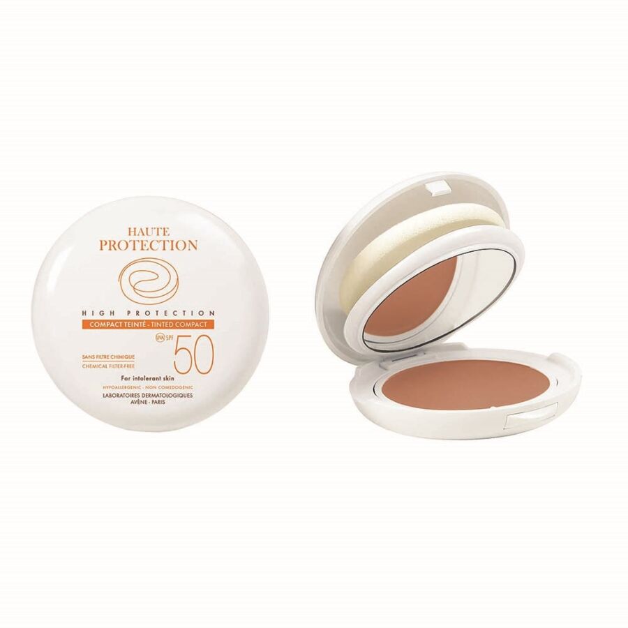 Avene Crema Compacta Fotoprotectie Solara SPF 50+ Dore, Crema, 10g