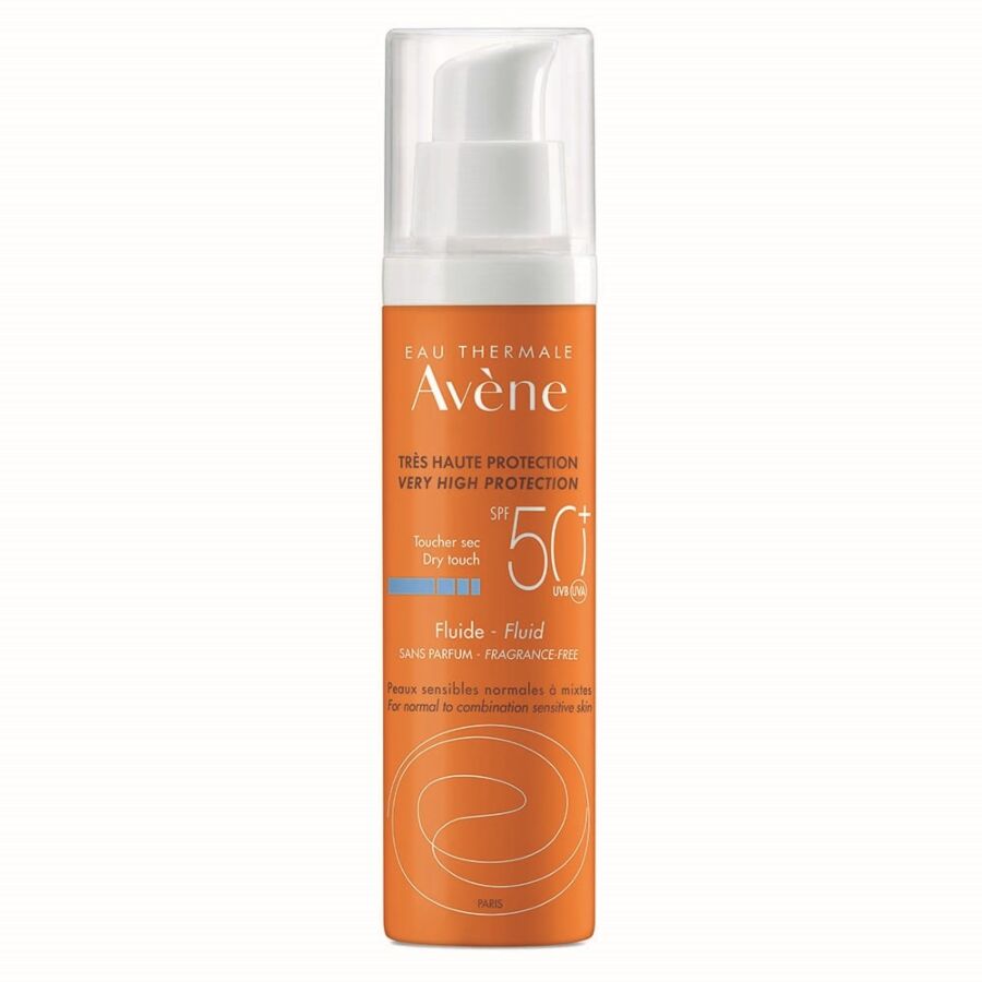 Avene Fluid Fara Parfum Fotoprotectie SPF 50+, Fluid, 50ml