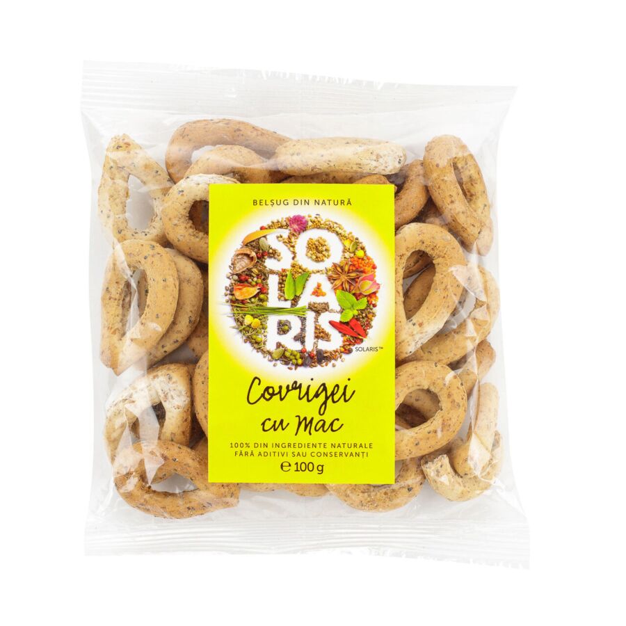Solaris Covrigei Din Faina Integrala Si Mac, Covrigei, 100gr