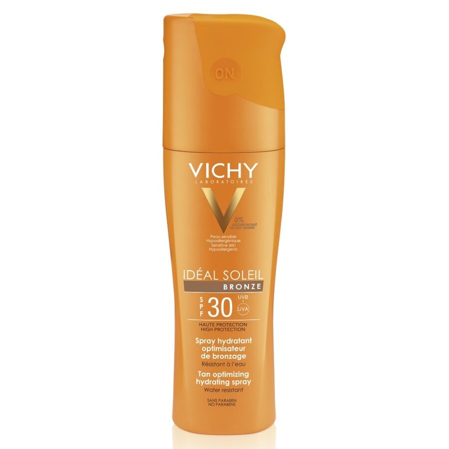 VICHY Ideal Soleil Spray Hidratant Intensificator de Bronz Corp SPF 30, Spray, 200ml