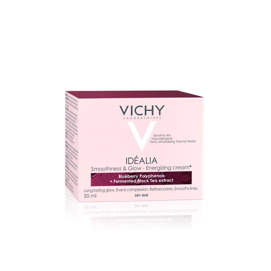 Vichy Idealia Crema Cu Efect De Netezire Si Iluminare Pentru Ten Uscat, 50ml