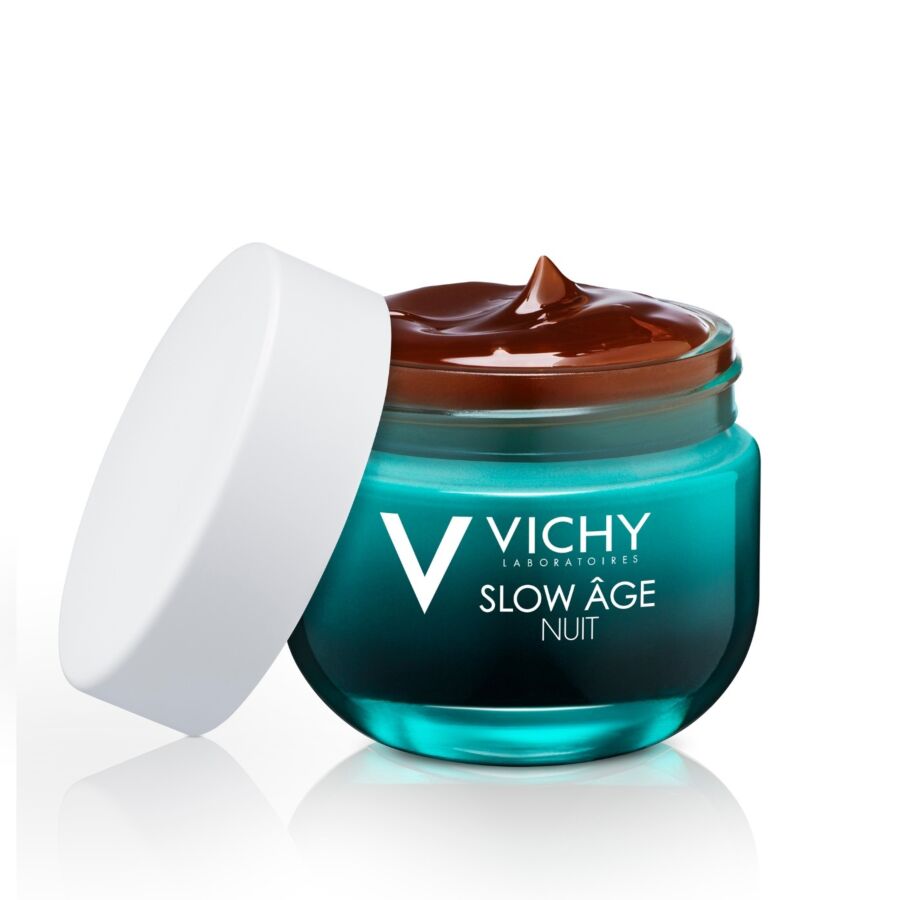 Vichy Slow Age Crema De Noapte Si Masca De Fata Cu Efect Racoritor, Crema, 50ml