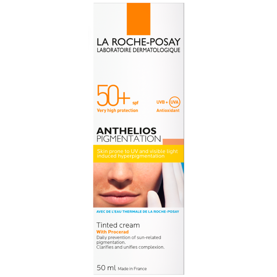 La Roche - Posay Anthelios Crema Colorata  Anti-Pete Pigmentare SPF 50+, Crema, 50ml