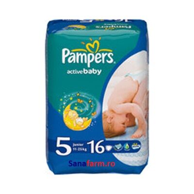 Pampers 5 Active Baby 11-25 kg, Scutece,11 buc