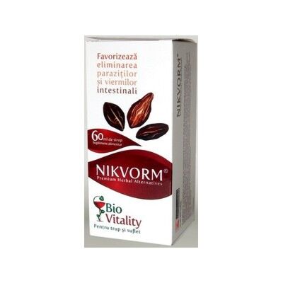 Bio Vitality Nikvorm Sirop, Sirop, 60 ml
